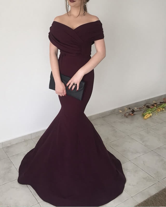 Dark Burgundy Bridesmaid Dresses