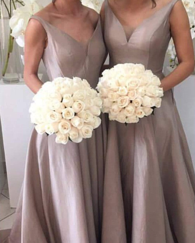 Light Taupe Bridesmaid Dresses