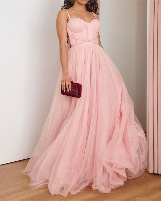 Glitter Tulle Sweetheart Corset Prom Dresses Long 2022 – Lisposa