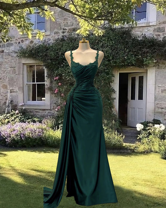 Mermaid Dark Green Prom Dress