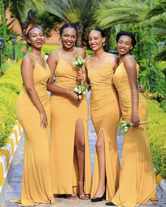 Mustard Yellow Bridesmaid Dresses