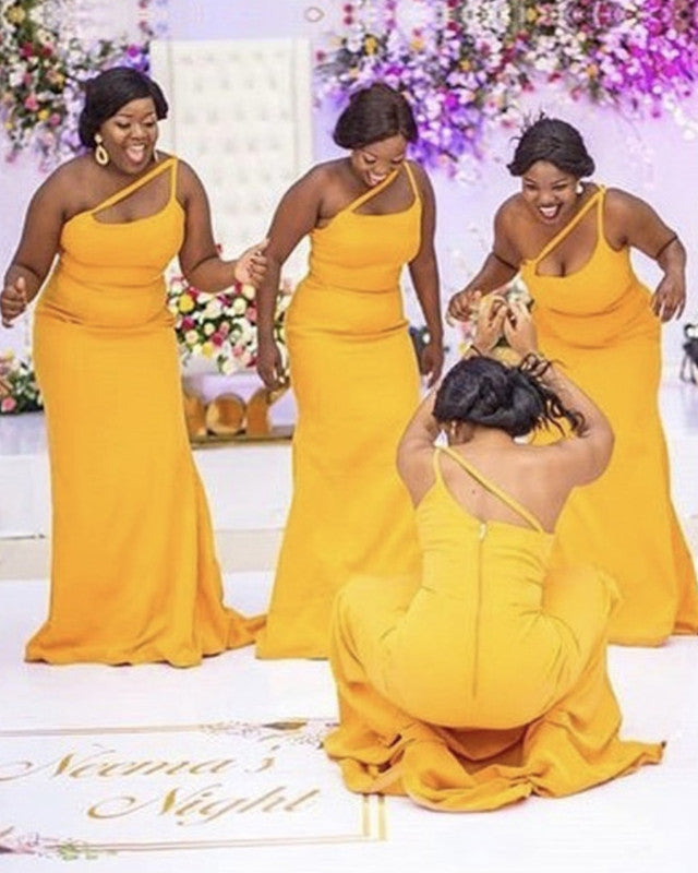 Purple and Yellow Bridesmaid Dresses