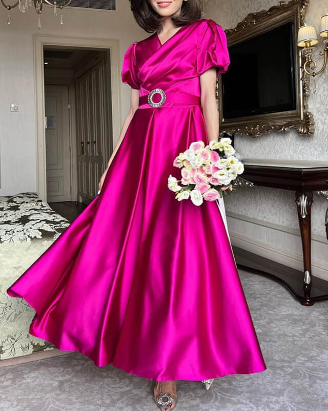 Fuchsia purple bridesmaid clearance dresses