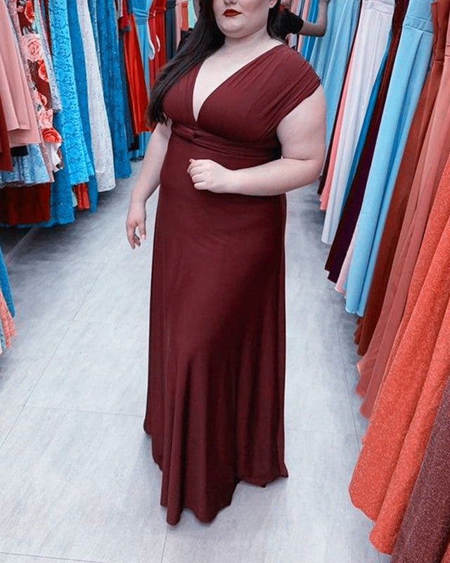 Plus size clearance infinity bridesmaid dress