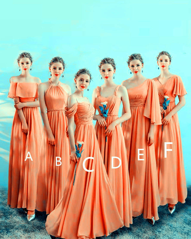 Coral colour bridesmaid dresses on sale uk