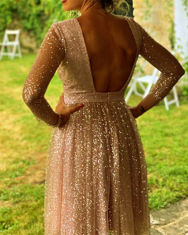 Rose gold 2 hot sale piece dress