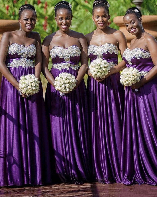 Bridesmaid purple dress hotsell