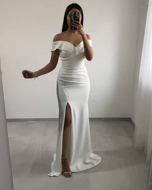 Mermaid White Bridesmaid Dresses