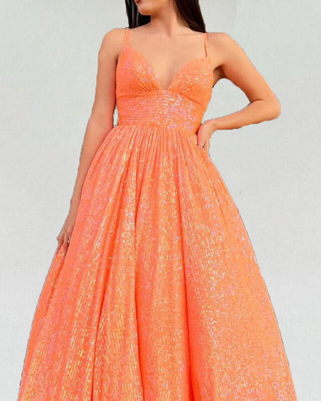 Orange Ball Gown Dresses