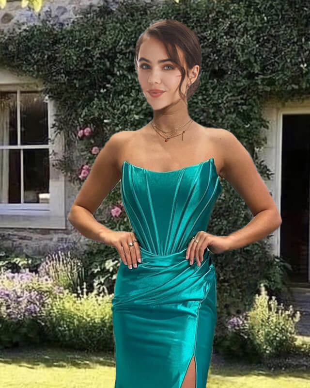 Jade Strapless Dress