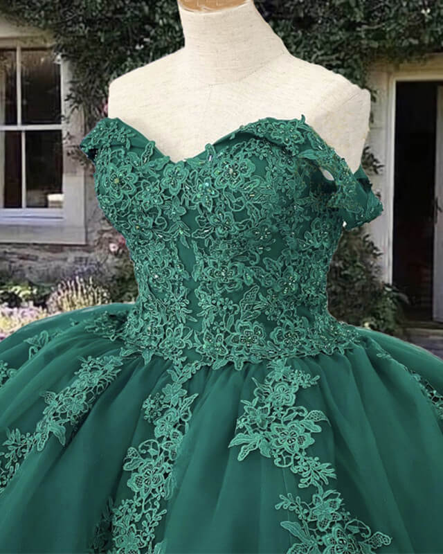 quinceanera green dresses