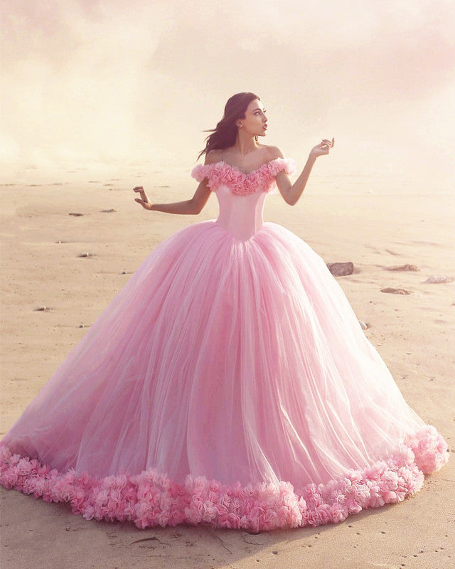 soft pink light pink quinceanera dresses