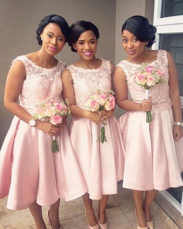 hot pink bridesmaid dresses short