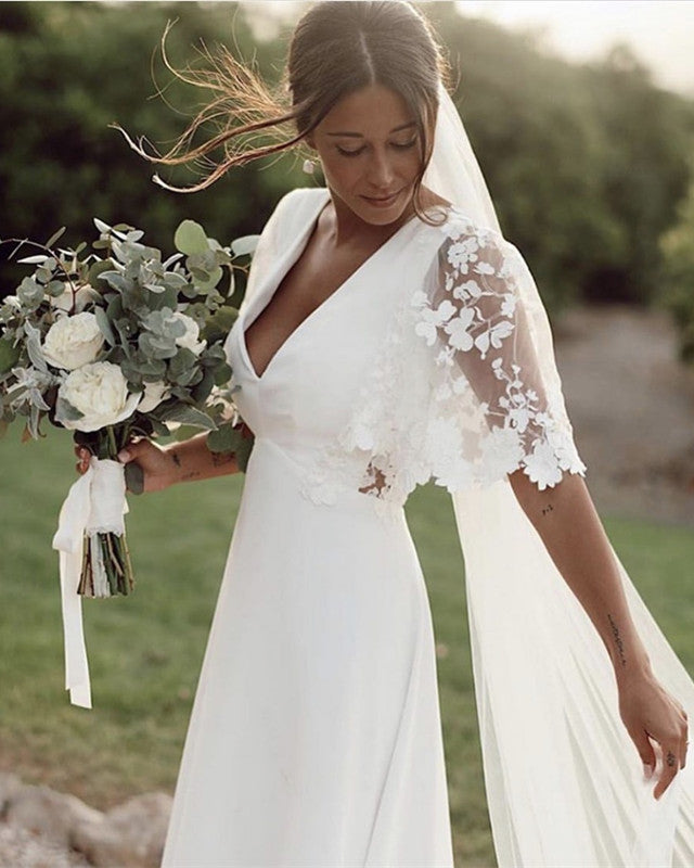 Spanish Boho Wedding Dress Lace